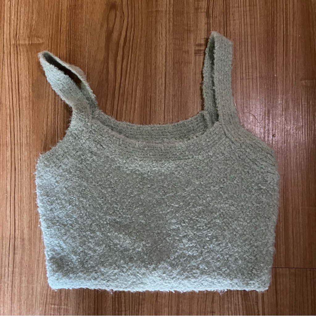 Abercrombie & Fitch Sage Green Knit Tank